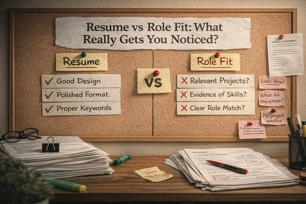 Resume strength versus role-fit signals recruiters prioritize